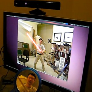 Sabre de luz no Kinect