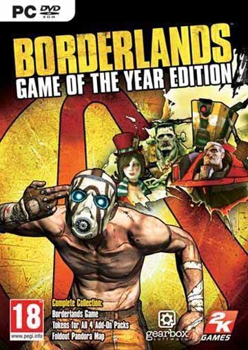 Capa de Borderlands Game of the Year Edition (PC)